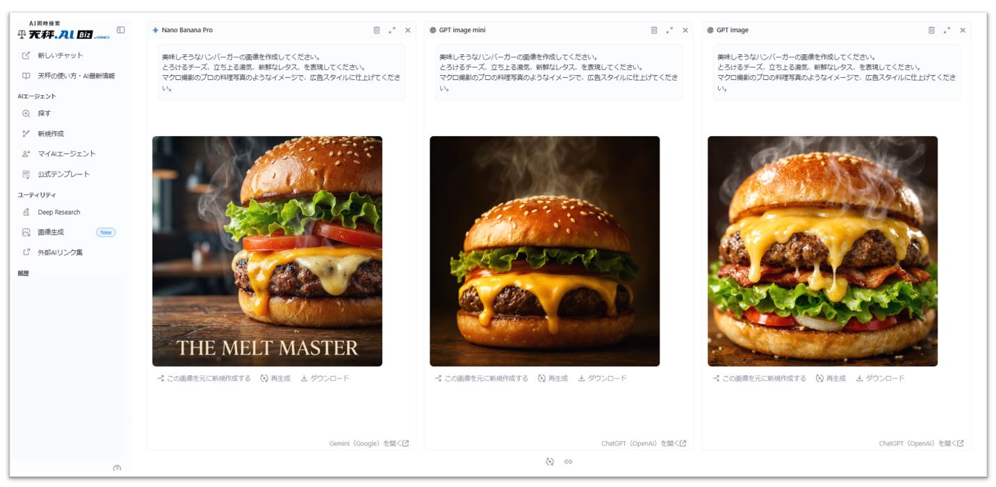 生成されたハンバーガー画像