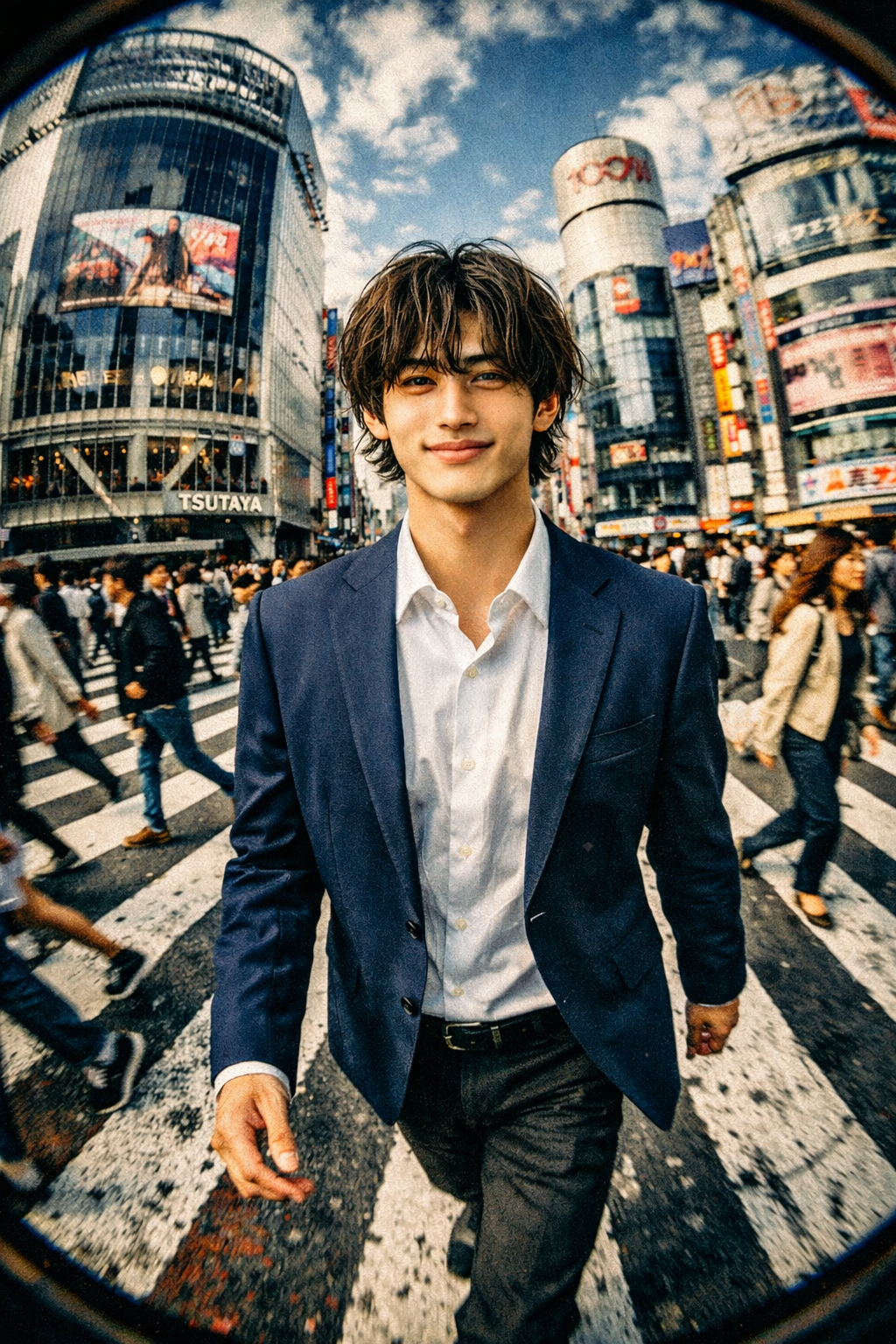 渋谷フィッシュアイの変換結果