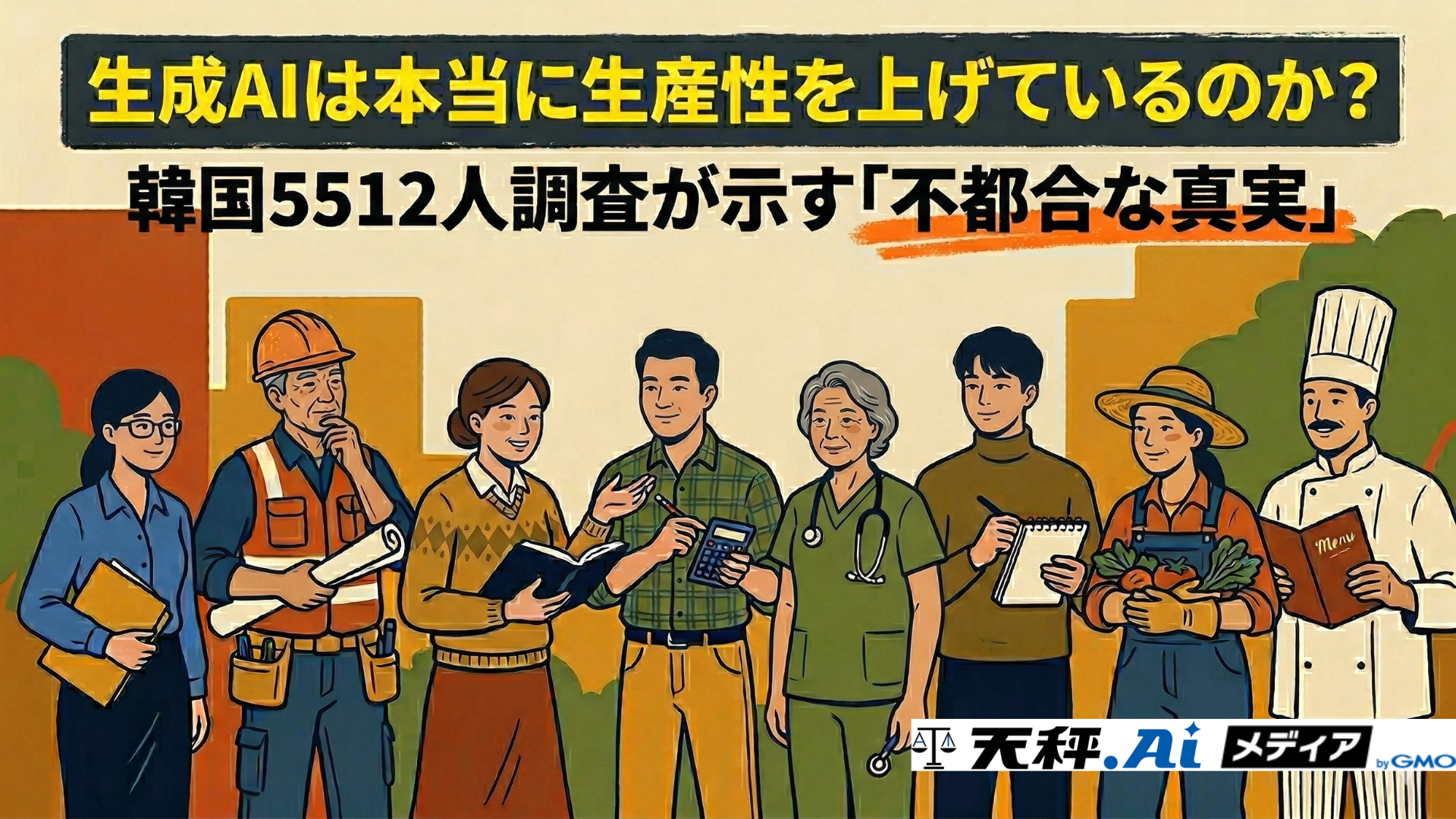 生成AIは本当に生産性を上げているのか？韓国5512人調査が明かす「効率化の真実」 のコピー
