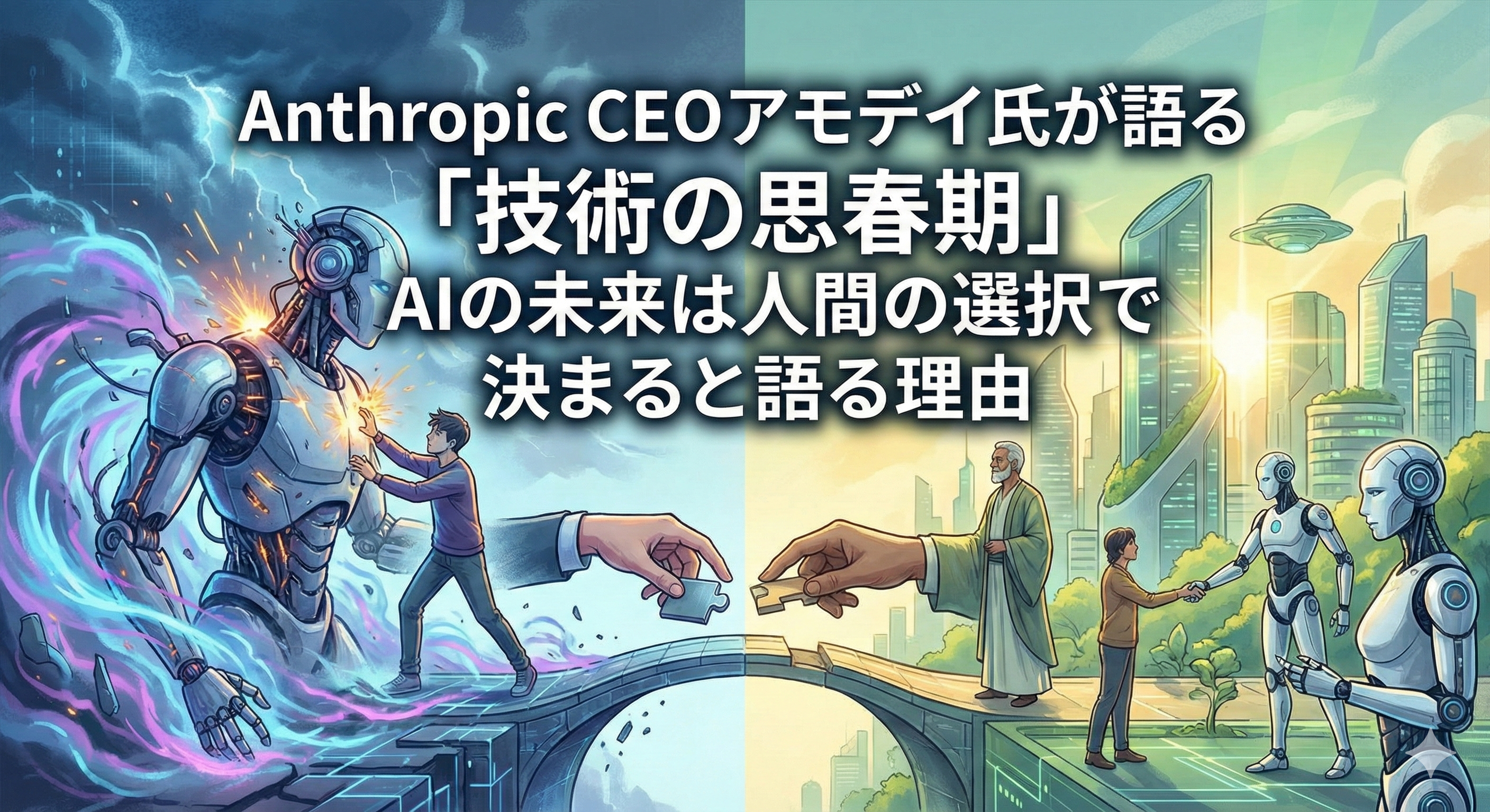 Anthropic CEOアモデイ氏が語る「技術の思春期」AIの未来は人間の選択で決まると語る理由