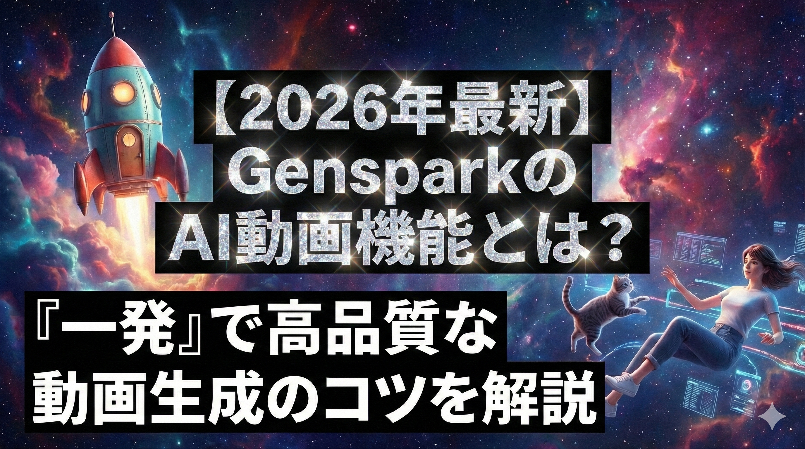 【2026年最新】GensparkのAI動画機能とは？「一発」で高品質な動画生成のコツを解説