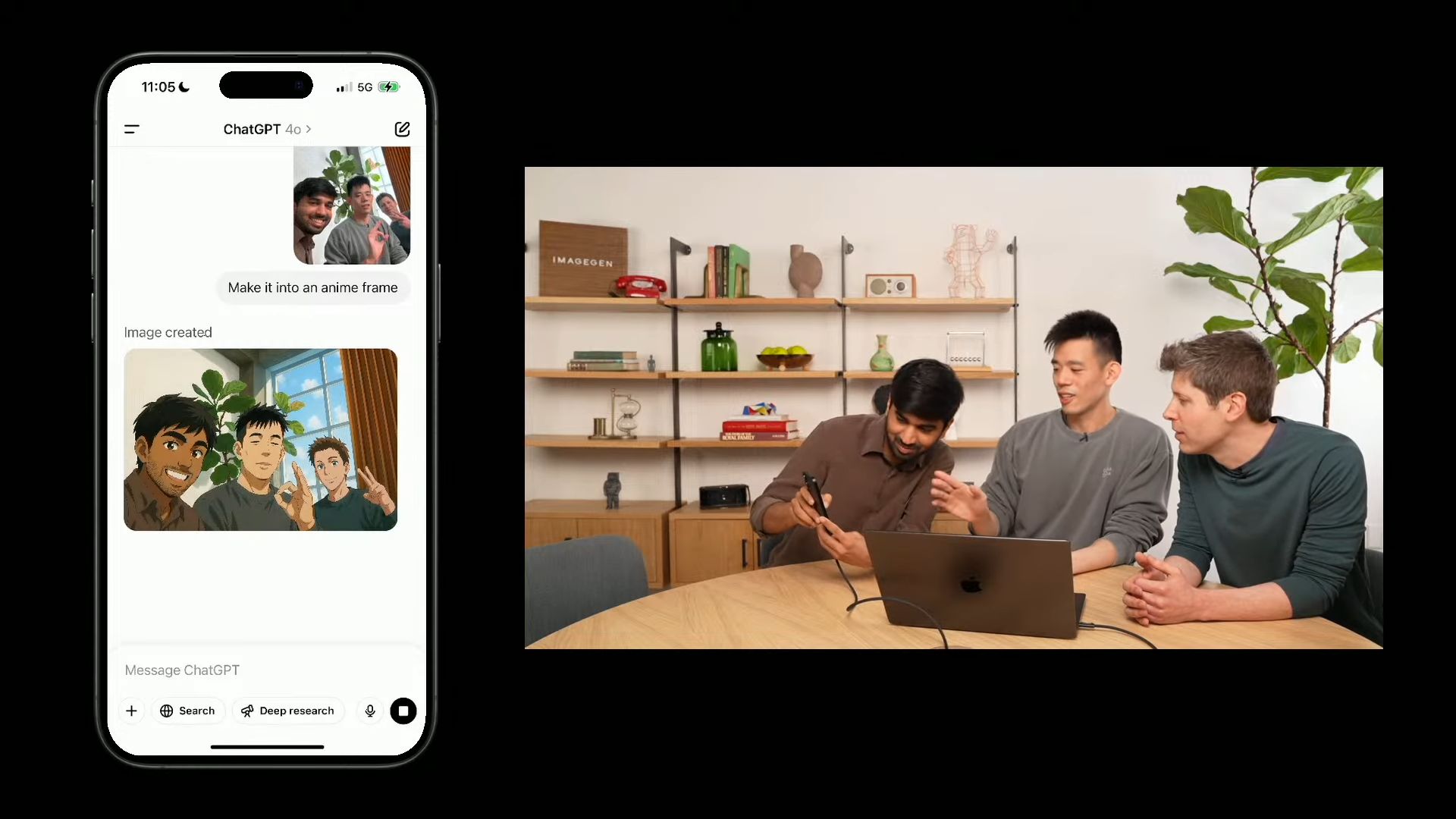 自撮り画像をアニメ調に変換するデモ