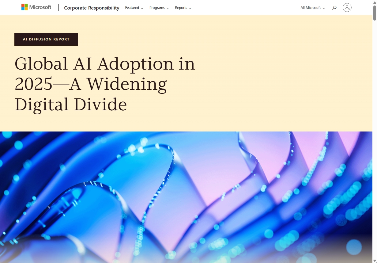 マイクロソフトAIエコノミー・インスティテュートのレポート