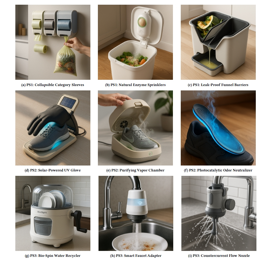 MIDASが生成した製品コンセプトのレンダリング画像