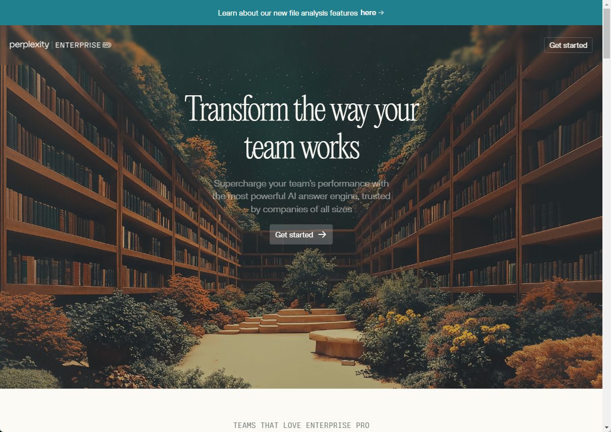 Perplexity エンタープライズ版では入出力コンテンツをAIの学習に利用しません