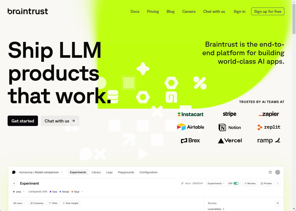 AIエバリュエーションプラットフォーム「Braintrust」