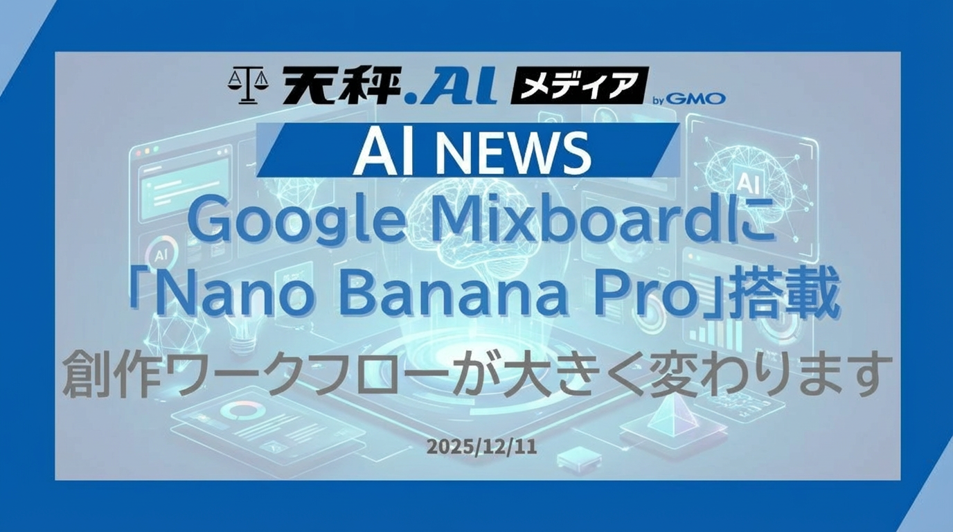 Google Mixboardに Nano Banana Pro搭載