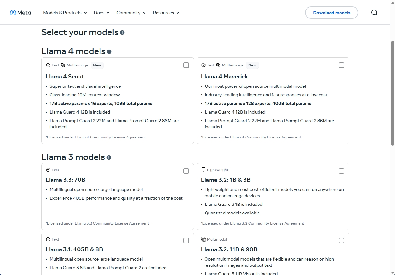 MetaのオープンソースAIモデルLlama 4のイメージ