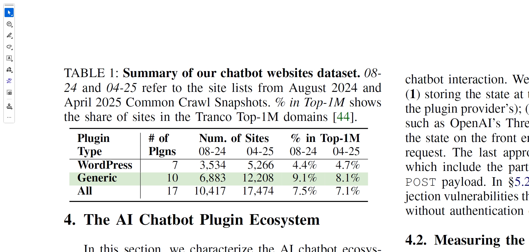 WordPressおよび汎用プラグインの分布データ