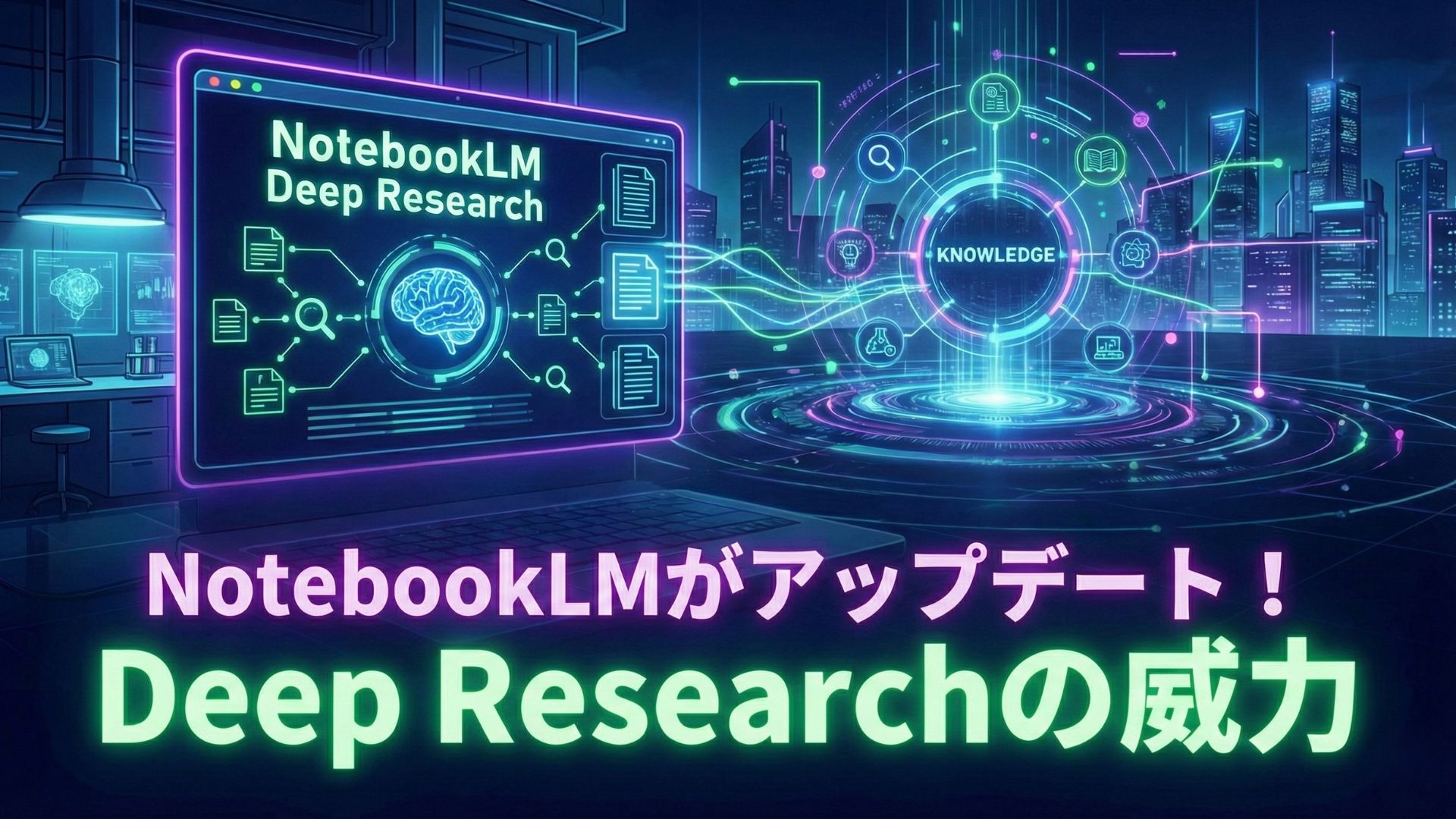 NotebookLMがアップデート！AIが徹底的に調べ分析するDeep Researchの威力