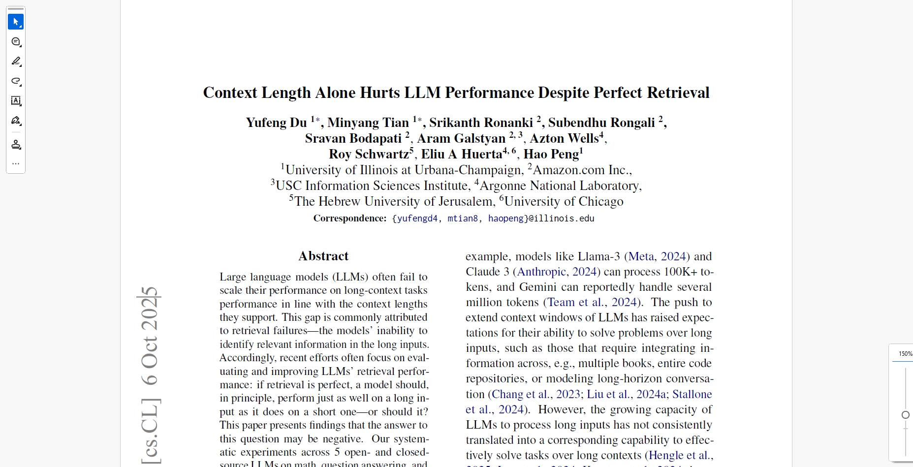 長文読解AIの盲点？コンテキスト長が性能を落とす、誰も知らなかった